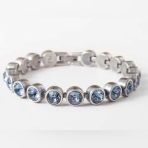 Touchstone Crystal Swarovski Denim Blue Bracelet